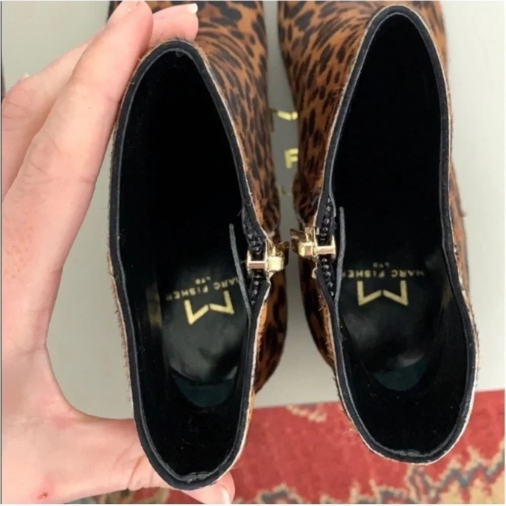 Marc Fisher Animal Print Ankle Booties